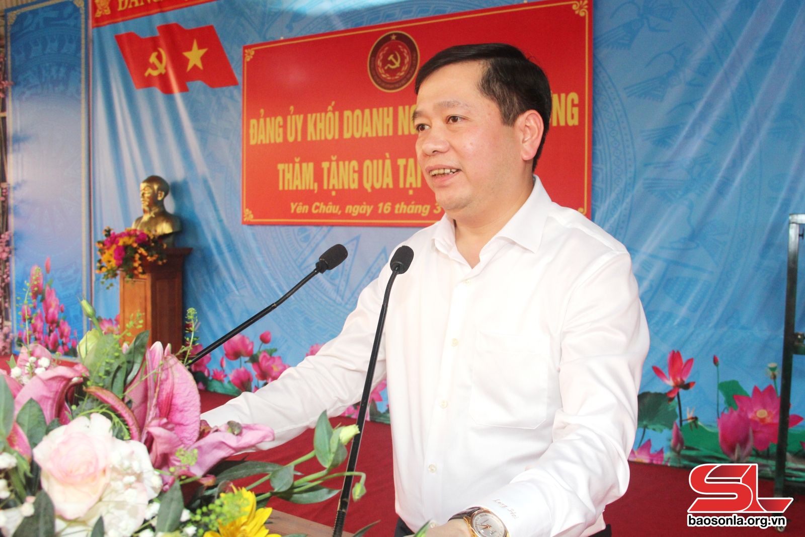 Đồng chí Nguyễn Long Hải, Bí thư Đảng ủy Khối Doanh nghiệp Trung ương, phát biểu tại chương trình.