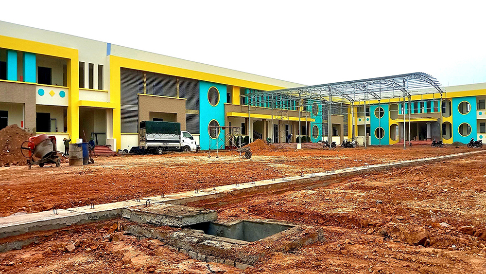 Nhờ khéo dân vận, dự án xây dựng Trường Mầm non xã Yên Sơn (Lục Nam) giải phóng mặt bằng thuận lợi, đến nay đã cơ bản hoàn thành. 