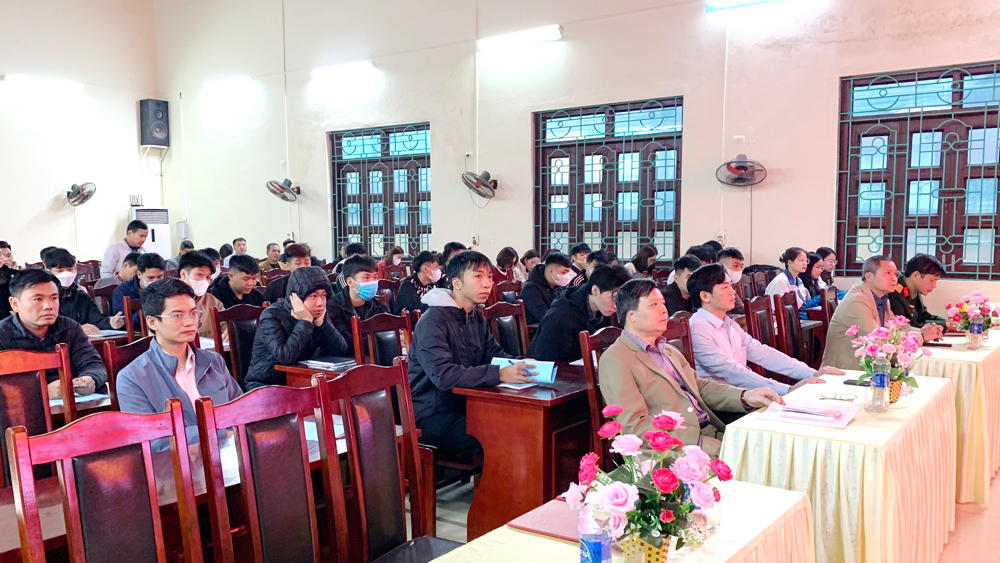 Trung tâm Chính trị huyện Lạng Giang khai giảng lớp bồi dưỡng nhận thức về Đảng cho thanh niên chuẩn bị nhập ngũ (tháng 1/2024).