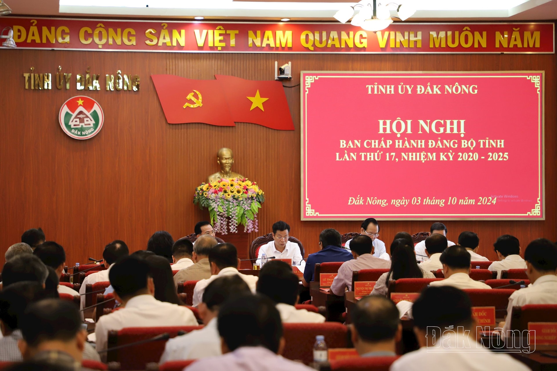 Hội nghị Ban Chấp hành Đảng bộ tỉnh Đắk Nông lần thứ 17 diễn ra trong 2 ngày, từ ngày 3 đến ngày 4/10/2024