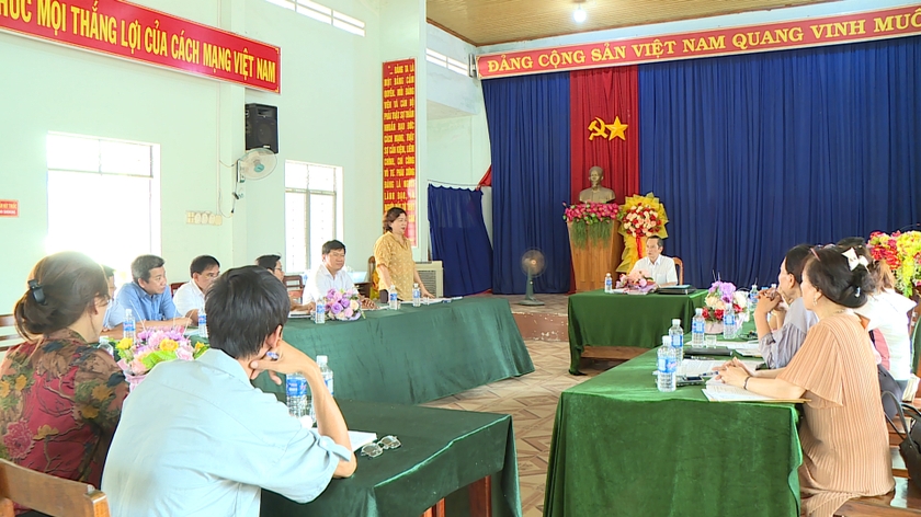 Quang cảnh buổi sinh hoạt Chi bộ tổ dân phố (TDP) 5, phường Đoàn Kết, thị xã Ayun Pa. Ảnh: Nguyễn Sang