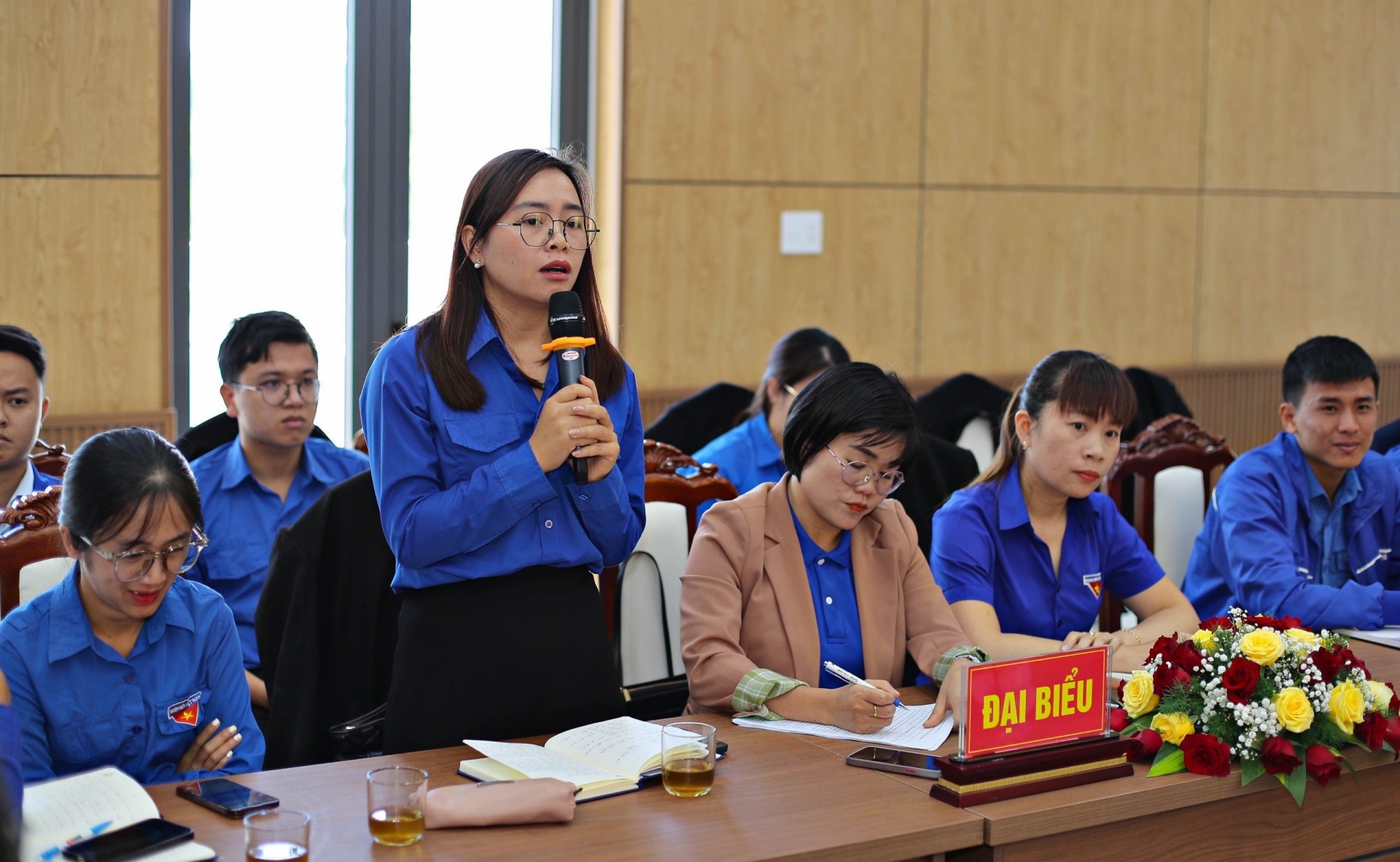 Bí thư Huyện Đoàn Lâm Hà Trần Thị Hồng Hạnh đưa ra đề xuất phát để huy vai trò của tổ chức Đoàn trong tham gia xây dựng Nông thôn mới 