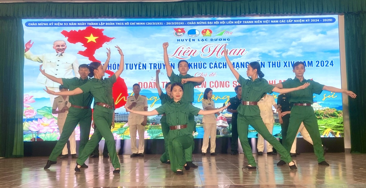 Tiết mục dự thi của đoàn viên, thanh niên khối lực lượng vũ trang