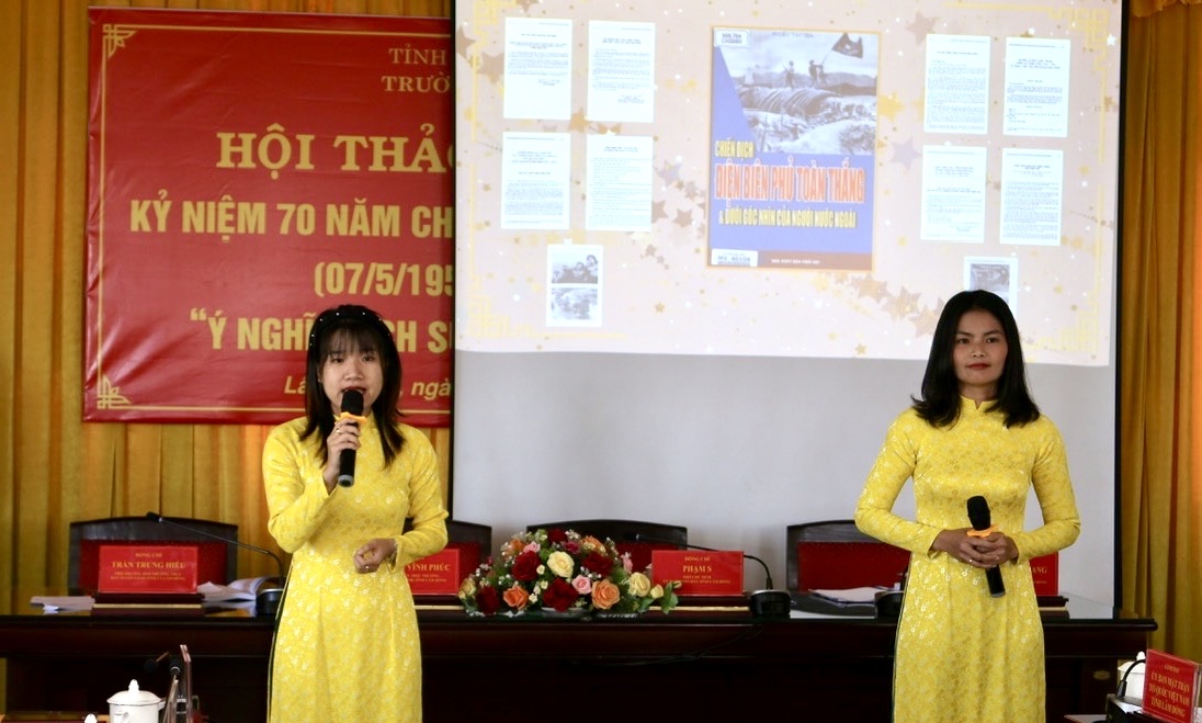 thiệu cuốn sách “Chiến dịch Điện Biên Phủ toàn thắng và dưới góc nhìn của người nước ngoài” do Thư viện tỉnh Lâm Đồng trình bày