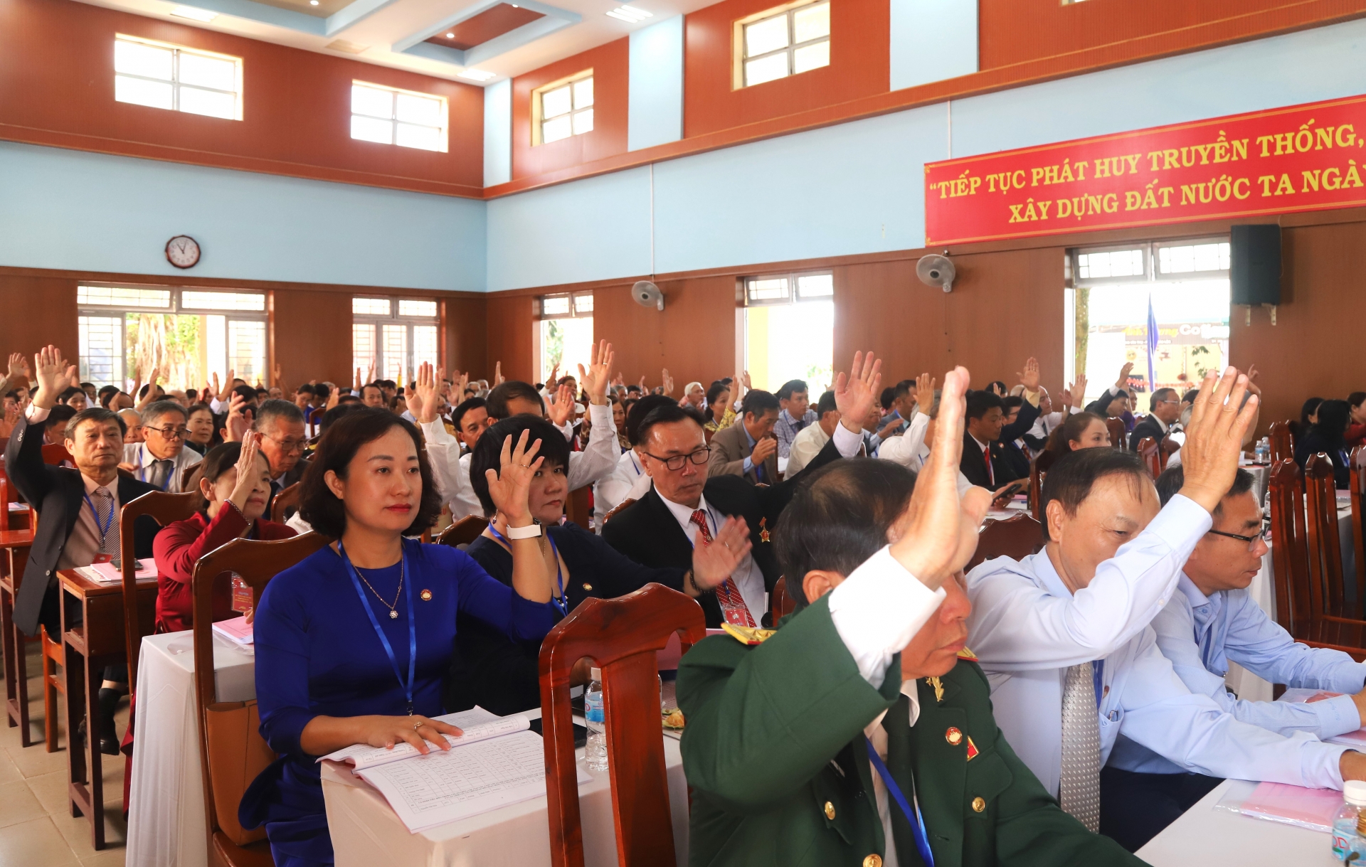 Đại hội biểu quyết hiệp thương cử 62 vị tham gia Ủy viên Ban Chấp hành Ủy ban MTTQ Việt Nam TP Bảo Lộc lần thứ VII, nhiệm kỳ 2024 - 2029