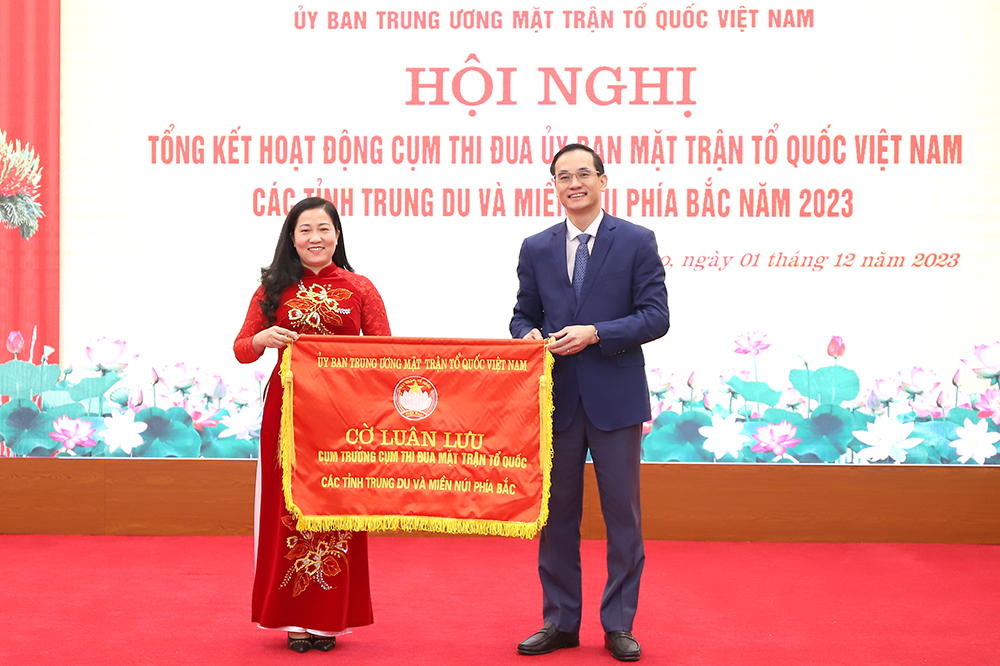 Tổng kết hoạt động Cụm thi đua Ủy ban MTTQ các tỉnh trung du và miền núi phía Bắc năm 2023