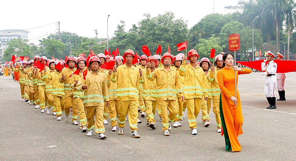 Hội thi nghiệp vụ chữa cháy và cứu nạn, cứu hộ “Tổ liên gia an toàn phòng cháy, chữa cháy”