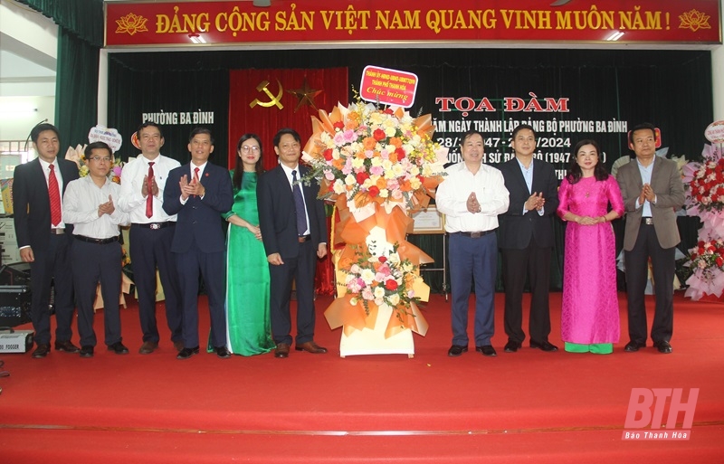 Đảng bộ phường Ba Đình (TP Thanh Hóa) kỷ niệm 77 năm ngày thành lập