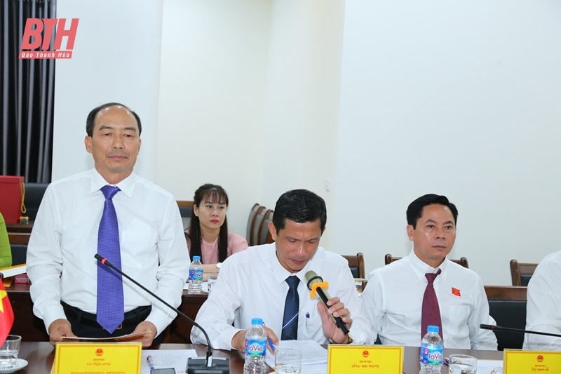 HĐND hai tỉnh Thanh Hoá - Hủa Phăn trao đổi kinh nghiệm hoạt động