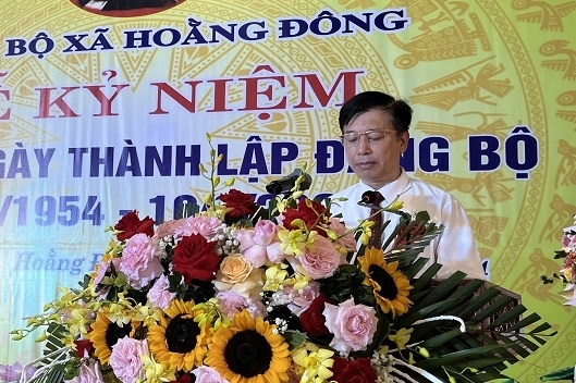 Hoằng Đông kỷ niệm 70 năm thành lập Đảng bộ xã