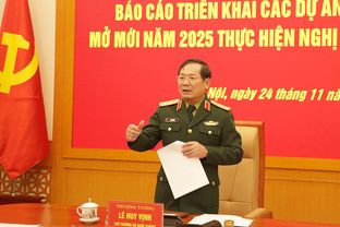 Thượng tướng Lê Huy Vịnh chủ trì Hội nghị Báo cáo tình hình triển khai các dự án chuyển đổi số mở mới thực hiện Nghị quyết 57