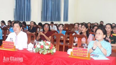 95 cán bộ Hội Phụ nữ cơ sở ở An Giang được bồi dưỡng nghiệp vụ