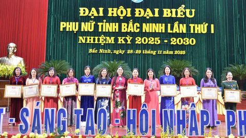 Phiên làm việc thứ nhất Đại hội đại biểu Phụ nữ tỉnh Bắc Ninh lần thứ I, nhiệm kỳ 2025 - 2030