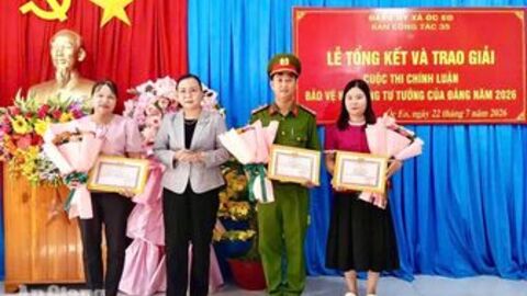 Xã Óc Eo chọn 5 tác phẩm dự thi chính luận cấp tỉnh