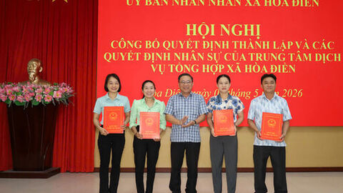 Thành lập Trung tâm Dịch vụ tổng hợp xã Hòa Điền