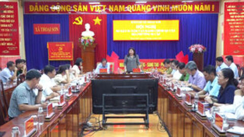 Xã Thoại Sơn sơ kết 1 năm vận hành mô hình chính quyền địa phương hai cấp