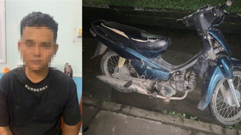 Giữ khẩn cấp đối tượng dùng dao cướp xe máy người đi đường