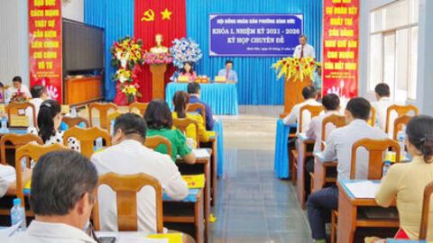 HĐND phường Bình Đức họp kỳ họp thứ 4