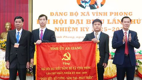 Đảng bộ xã Vĩnh Phong tổ chức đại hội nhiệm kỳ 2025 - 2030