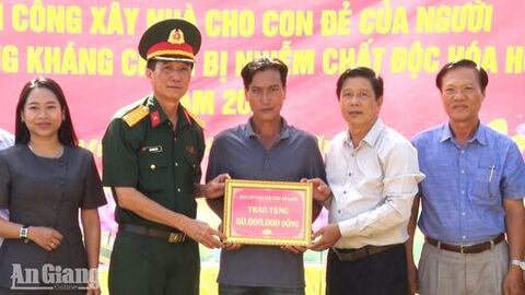 Khởi công xóa nhà tạm cho con đẻ người hoạt động kháng chiến tại An Minh