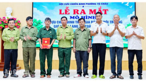 Gần 50 cựu chiến binh Tô Châu tham gia giữ môi trường, hành lang giao thông