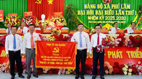 Đại hội đại biểu Đảng bộ xã Phú Lâm nhiệm kỳ 2025 - 2030