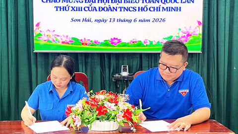 Tuổi trẻ Sơn Hải và An Minh ký kết đồng hành vì cộng đồng