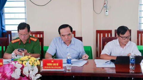 Sở Nội vụ tỉnh An Giang thẩm định Đề án phân loại đơn vị hành chính cấp xã tại Vĩnh Gia