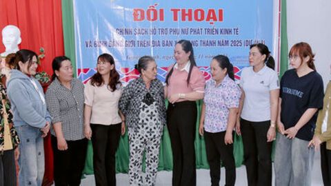 Đối thoại với 100 hội viên phụ nữ về chính sách hỗ trợ phát triển kinh tế và bình đẳng giới