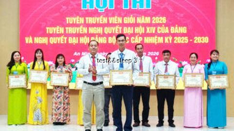 Trao giải Hội thi Tuyên truyền viên, báo cáo viên giỏi xã An Minh năm 2026