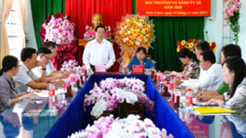 Xã Vĩnh Trạch cần tiếp tục phát huy tinh thần đoàn kết, giữ vững nguyên tắc tập trung dân chủ