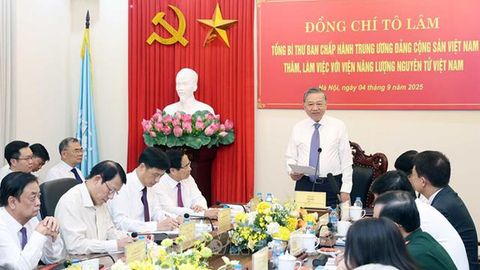 Tổng Bí thư Tô Lâm: Phát triển ứng dụng năng lượng nguyên tử phải là chiến lược lâu dài