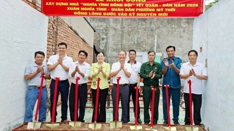 Phường Mỹ Thới khởi công xây dựng 2 căn nhà Nghĩa tình đồng đội