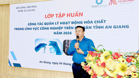 Tập huấn công tác quản lý hoạt động hóa chất trong lĩnh vực công nghiệp trên địa bàn tỉnh An Giang 