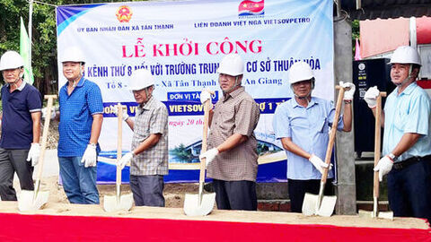 Khởi công cầu Kênh Thứ 8 tại xã Tân Thạnh