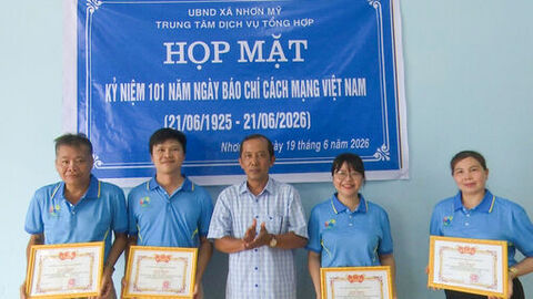 Nhơn Mỹ tổ chức họp mặt kỷ niệm 101 năm Ngày Báo chí cách mạng Việt Nam