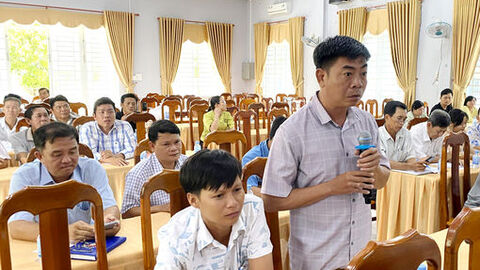 Phường Thới Sơn lấy ý kiến cộng đồng dân cư về quy hoạch chung đô thị Tịnh Biên