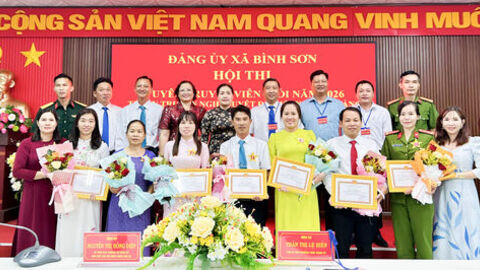 Xã Bình Sơn tổ chức hội thi tuyên truyền viên giỏi năm 2026