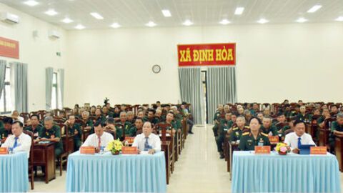 Đại hội đại biểu Hội Cựu chiến binh xã Định Hòa nhiệm kỳ 2025 - 2030