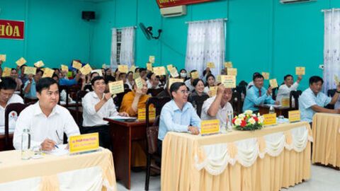 HĐND xã Bình Hòa quyết định nhiều nội dung quan trọng