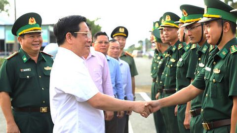 Chủ tịch UBND tỉnh An Giang Hồ Văn Mừng khảo sát, làm việc về công tác đảm bảo an ninh biên giới