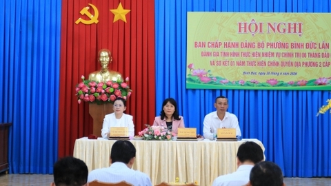 Đảng ủy phường Bình Đức sơ kết tình hình thực hiện nhiệm vụ 6 tháng đầu năm 2026 