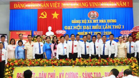 Đại hội Đảng bộ xã Mỹ Hòa Hưng lần thứ I, nhiệm kỳ 2025 - 2030 