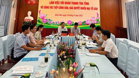 Kiểm tra, đôn đốc việc tiếp công dân, giải quyết khiếu nại, tố cáo