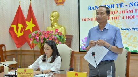 Ban Kinh tế - Ngân sách HĐND tỉnh An Giang thẩm tra các báo cáo về đầu tư công, tài chính - ngân sách