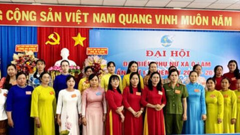 Đại hội đại biểu Hội Liên hiệp Phụ nữ xã Ô Lâm nhiệm kỳ 2025 - 2030