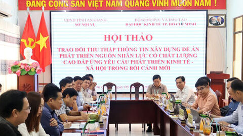 An Giang hợp tác Trường Đại học Kinh tế TP. Hồ Chí Minh xây dựng đề án phát triển nguồn nhân lực chất lượng cao