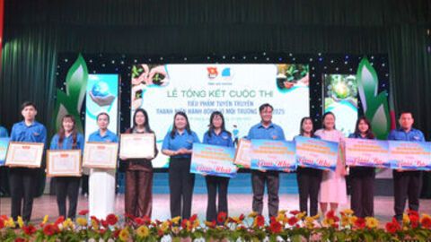 Xã đoàn Phú Tân đoạt giải nhất Cuộc thi Tiểu phẩm tuyên truyền thanh niên hành động vì môi trường 