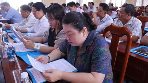 Xã Thạnh Lộc sơ kết 1 năm thực hiện vận hành chính quyền địa phương hai cấp