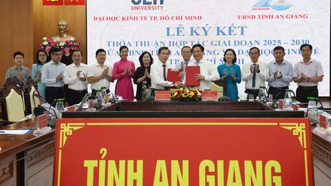 An Giang và Đại học Kinh tế TP. Hồ Chí Minh ký kết hợp tác giai đoạn 2025 - 2030